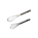 FM PROFESSIONAL Lot de 2 fouets de cuisine ou de pâtisserie en inox 25 cm et 30 cm FM Professional Pâtisserie