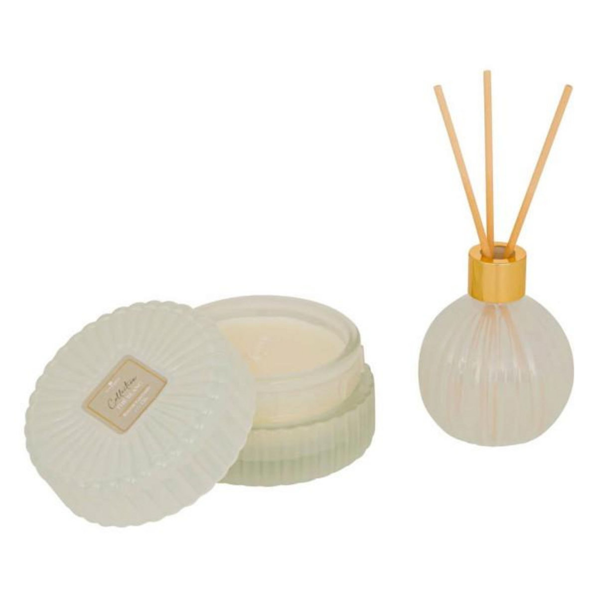 ATMOSPHERA Coffret Senteur 2 Pièces  Albie  8cm Thé Blanc