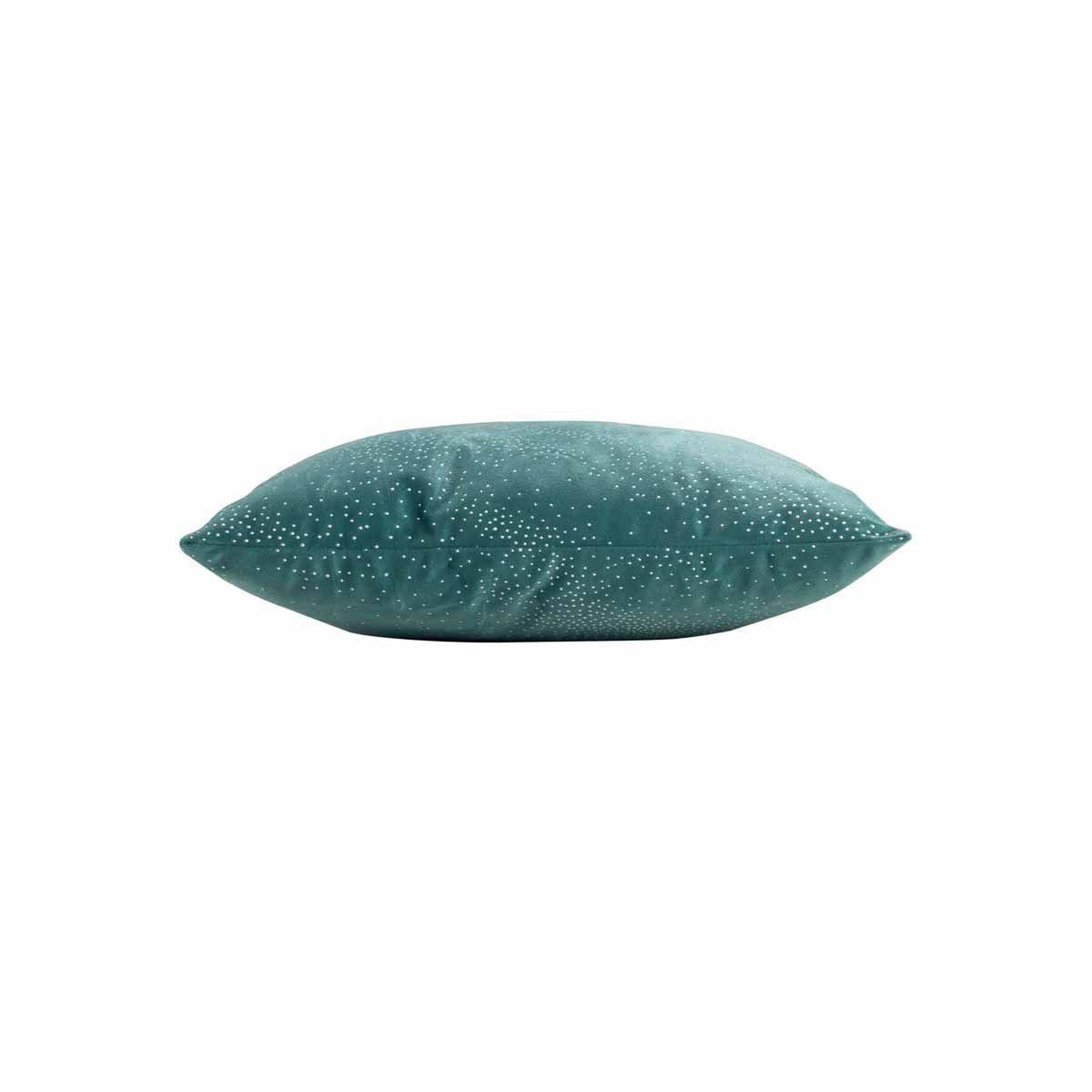 Voir la diapositive 2 : Douceur d'Intérieur Coussin velours déco  melrose  40x40cm pétrole