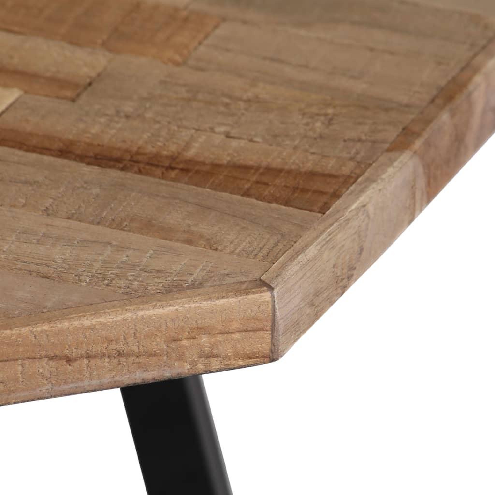 Voir la diapositive 3 : VIDAXL Ensemble de table basse 2 pcs Hexagonal Teck recycle
