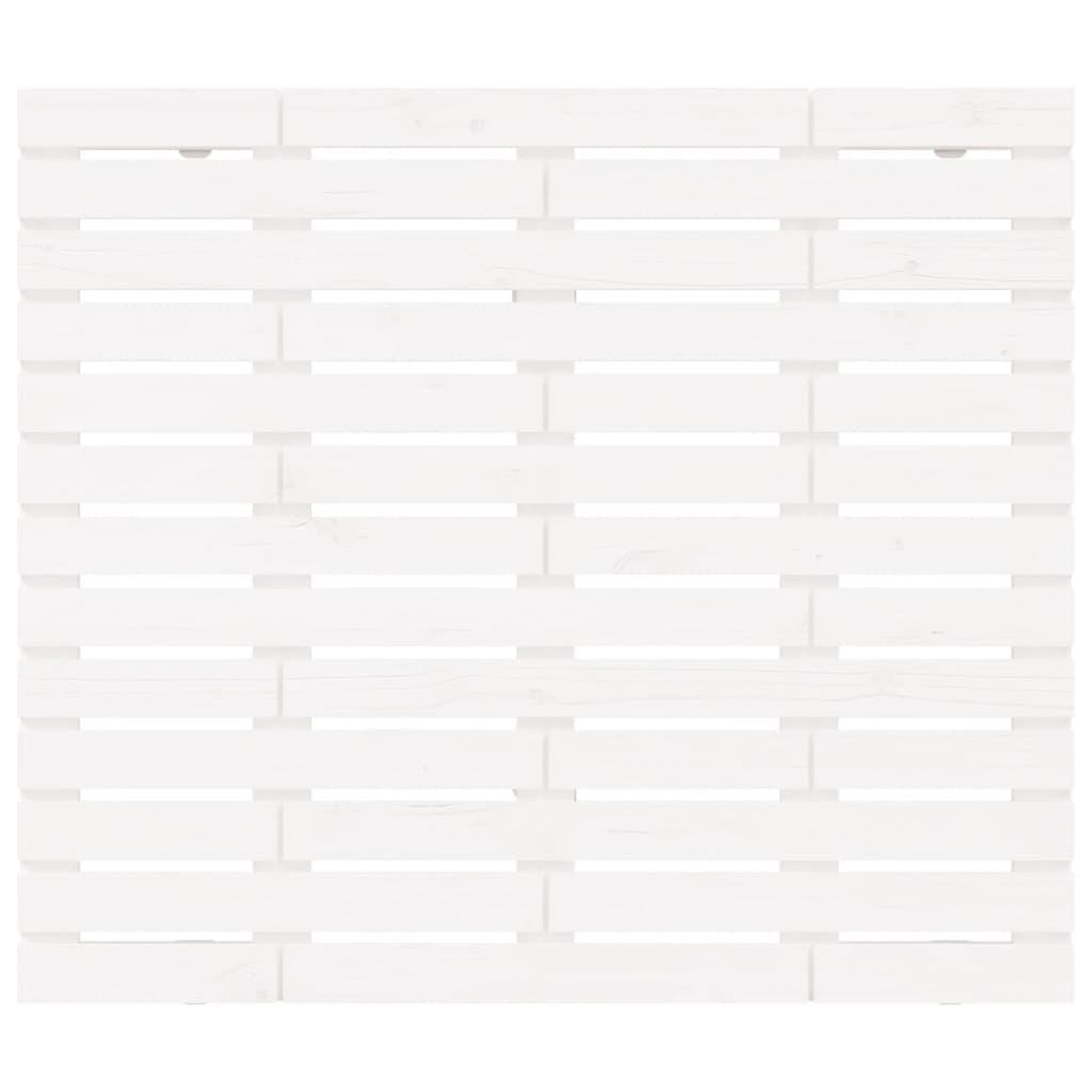 Voir la diapositive 4 : VIDAXL Tete de lit murale Blanc 106x3x91,5 cm Bois massif de pin