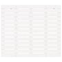 Voir la diapositive 4 : VIDAXL Tete de lit murale Blanc 106x3x91,5 cm Bois massif de pin