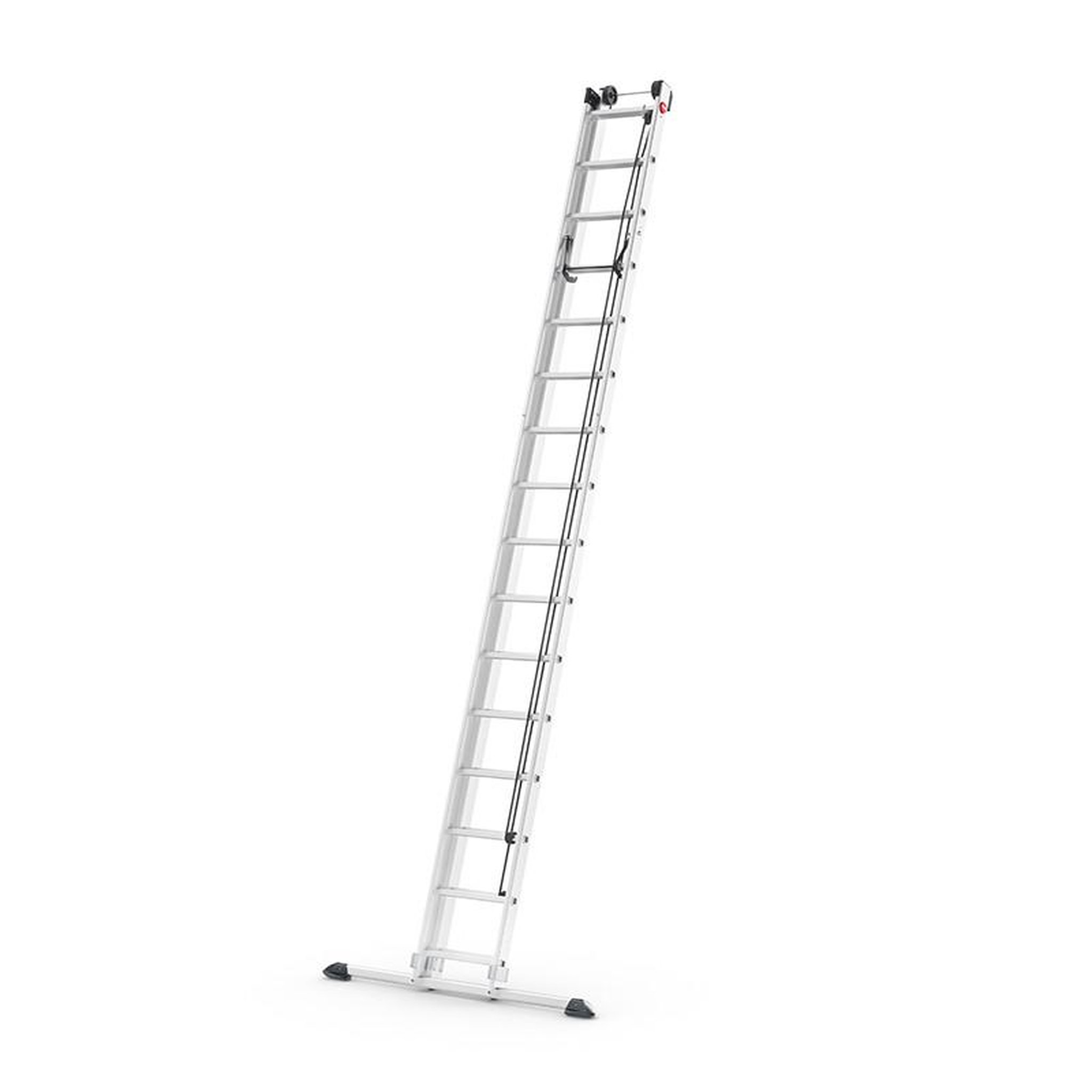 Voir la diapositive 3 : HAILO Echelle coulissante à corde 2 plans 2x16 échelons 7,9m/8,7m en aluminium hailo profistep duo