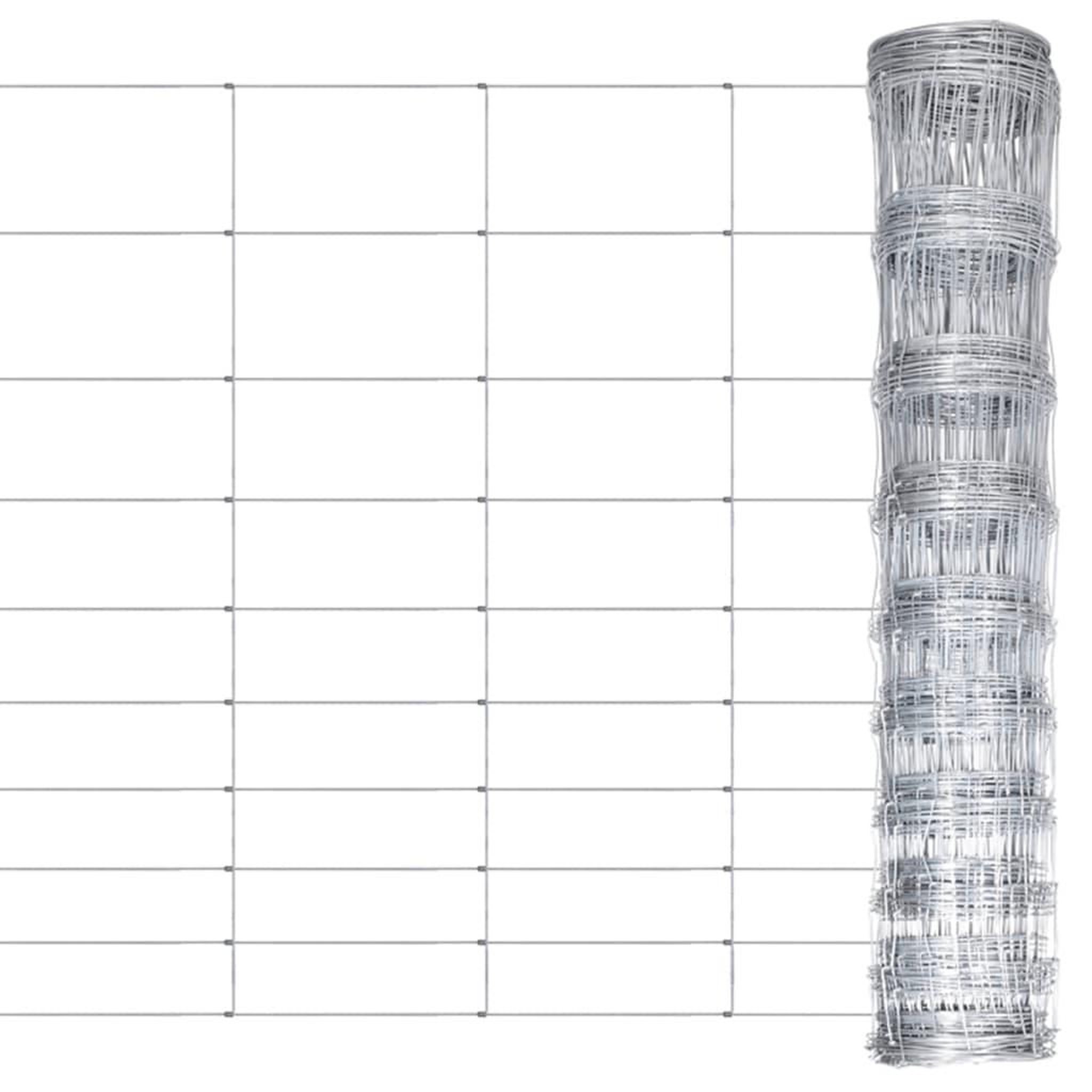Voir la diapositive 1 : VIDAXL Cloture de jardin Acier galvanise 50x1,2 m Argente
