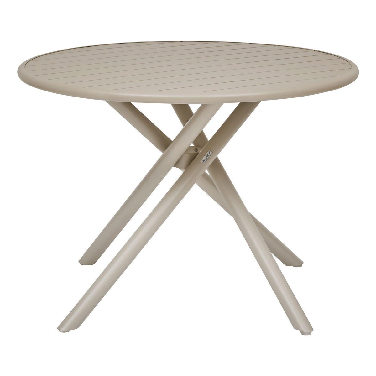 HESPERIDE Table de jardin ronde en aluminium 4 places NEBULLIA