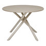 Voir la diapositive 1 : HESPERIDE Table de jardin ronde en aluminium 4 places NEBULLIA