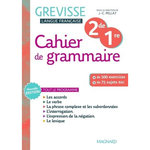 CAHIER DE GRAMMAIRE GREVISSE 2DE/1RE. EDITION 2025, Pellat Jean-Christophe