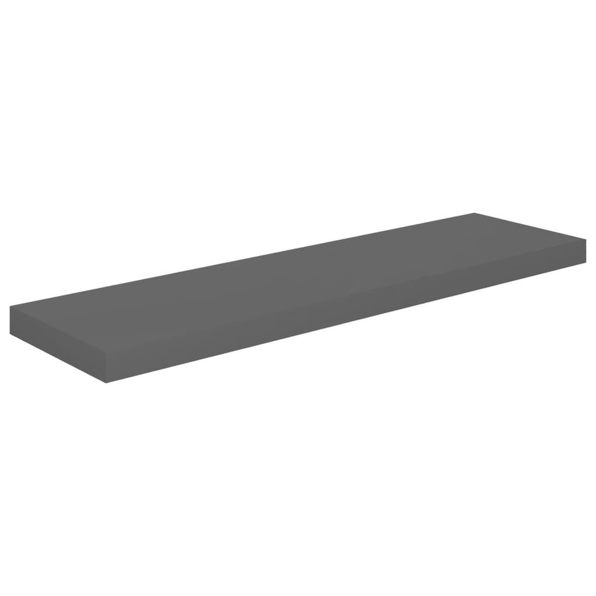 Voir la diapositive 4 : VIDAXL Etagere murale flottante 4 pcs Gris brillant 90x23,5x3,8 cm MDF