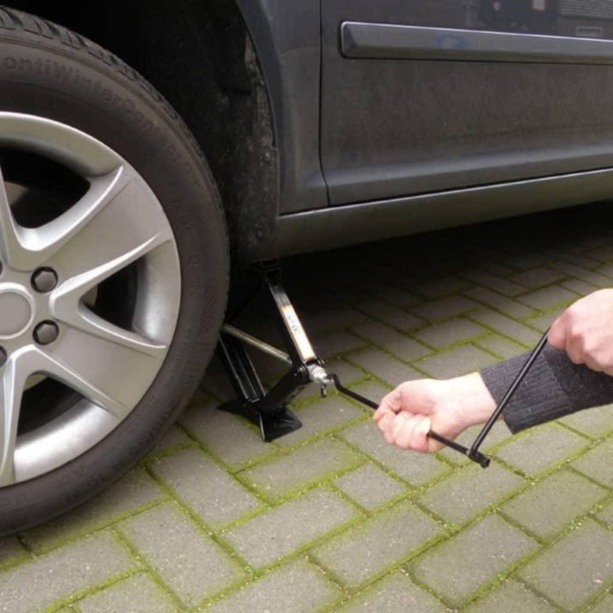 Carpoint Carpoint Cric a vis en losange 1500 kg Noir