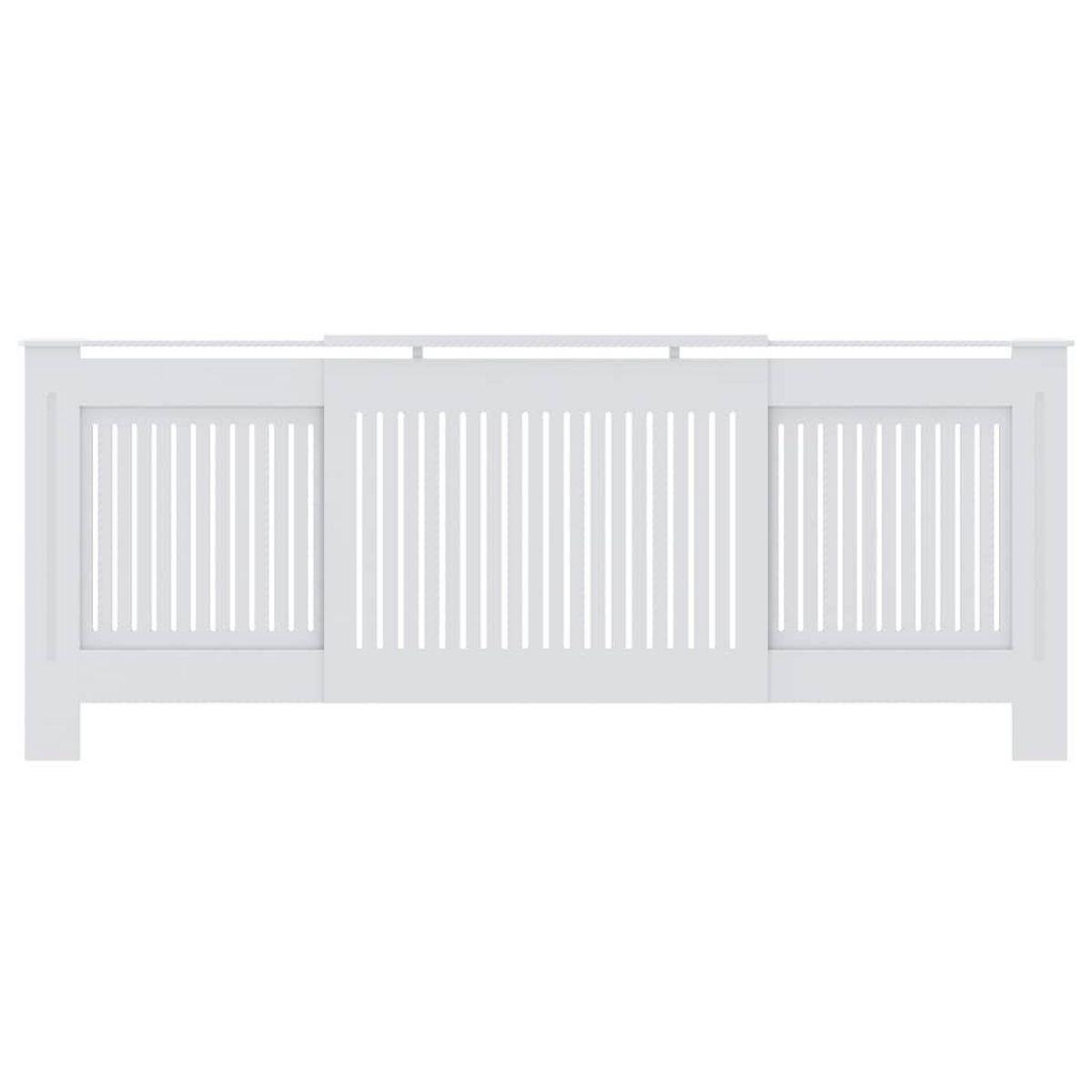VIDAXL Cache-radiateur MDF Blanc 205 cm