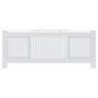 Voir la diapositive 4 : VIDAXL Cache-radiateur MDF Blanc 205 cm