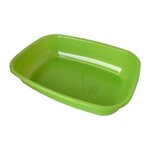 AIME AIME Bac a litiere sans rebord - Bords arrondies - 43 x 31 x 10 cm - Pour chat