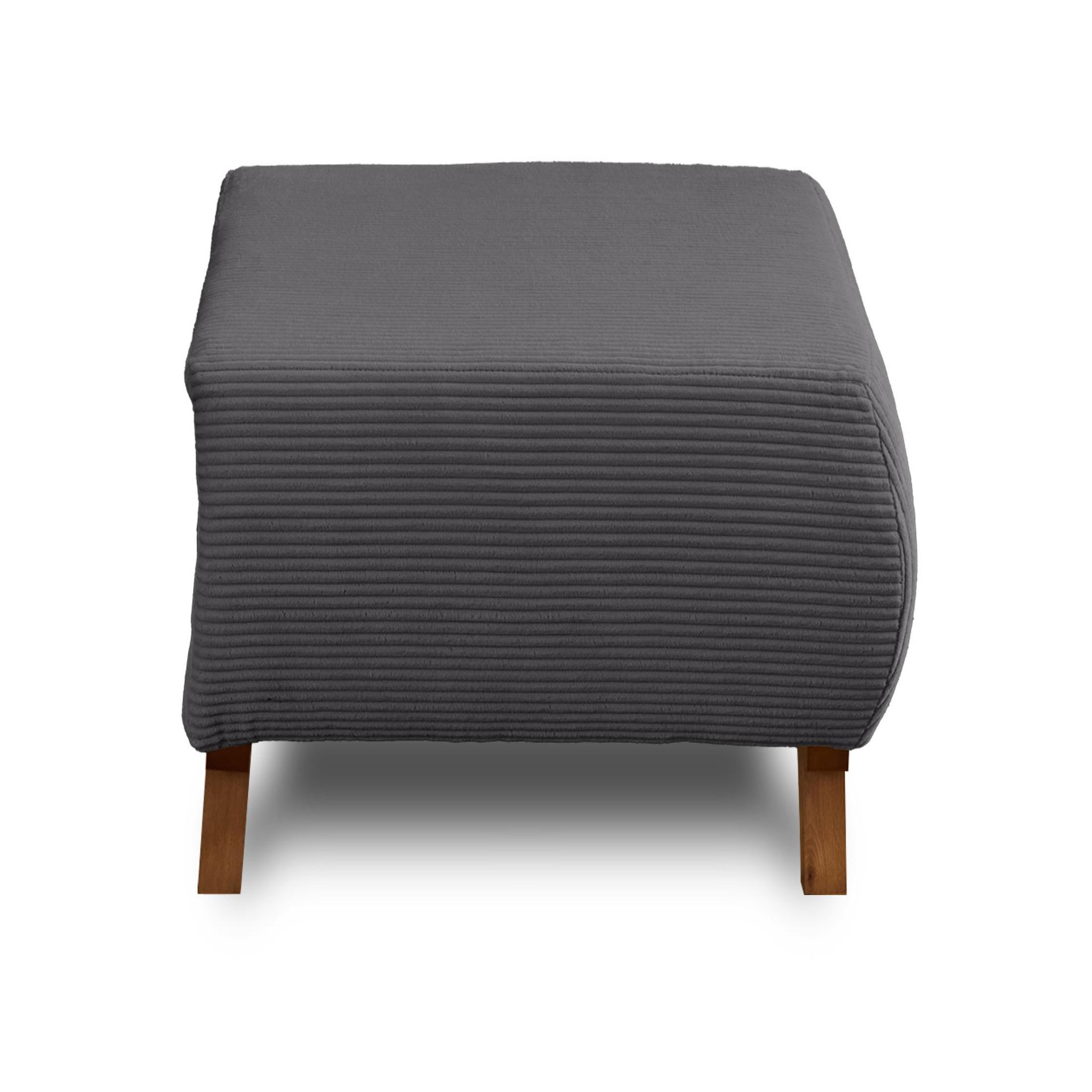 Voir la diapositive 1 : BEST MOBILIER Cristal - pouf modulable - 65 cm - en velours côtelé