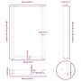 Voir la diapositive 6 : VIDAXL Pieds de table basse forme de U 2 pcs noir 60x(90-91) cm acier
