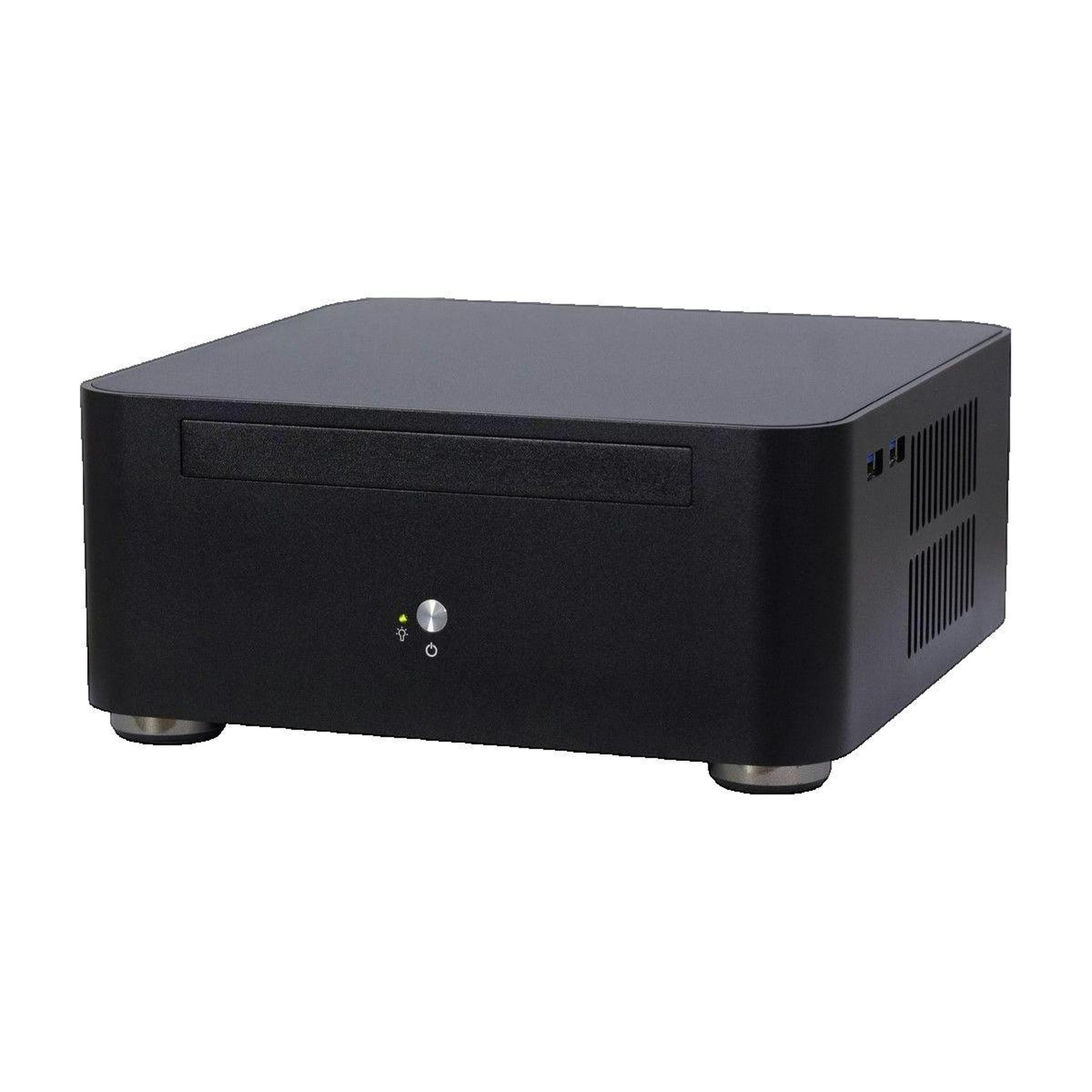 Voir la diapositive 3 : TECH-IT Boîtier inter-tech ITX A80S noir aluminium compact