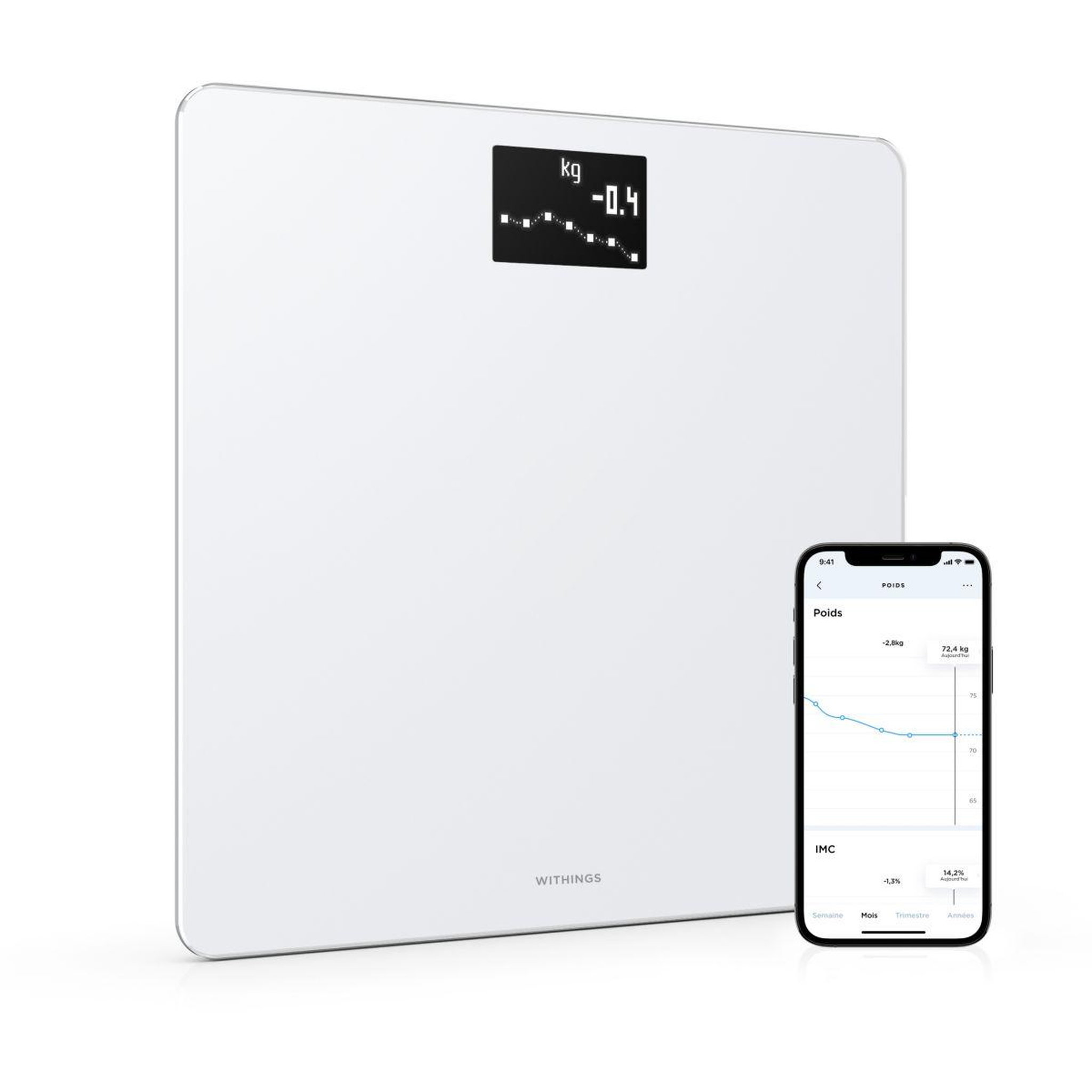 WITHINGS Pèse personne connecté body blanc