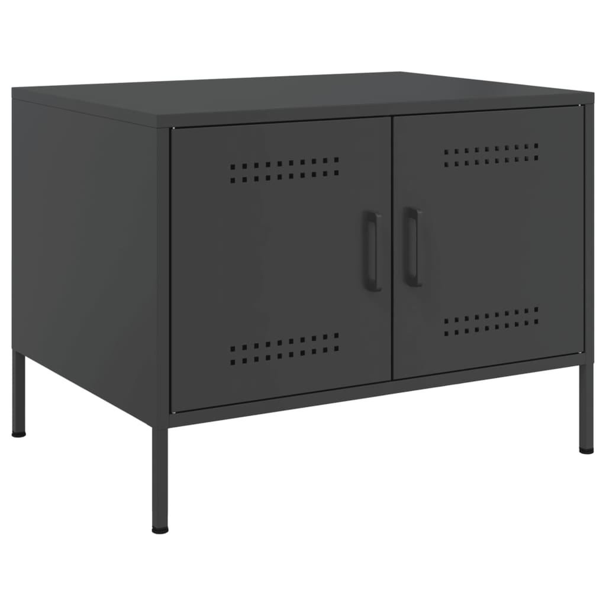 Voir la diapositive 2 : VIDAXL Table basse noir 68x50x50,5 cm acier