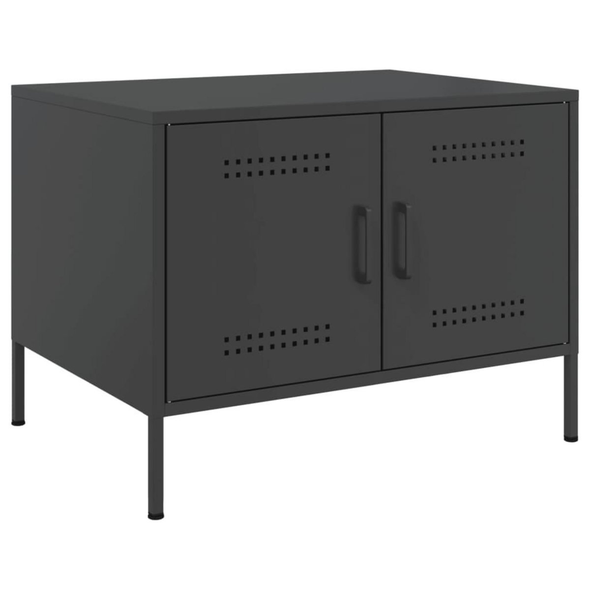 VIDAXL Table basse noir 68x50x50,5 cm acier