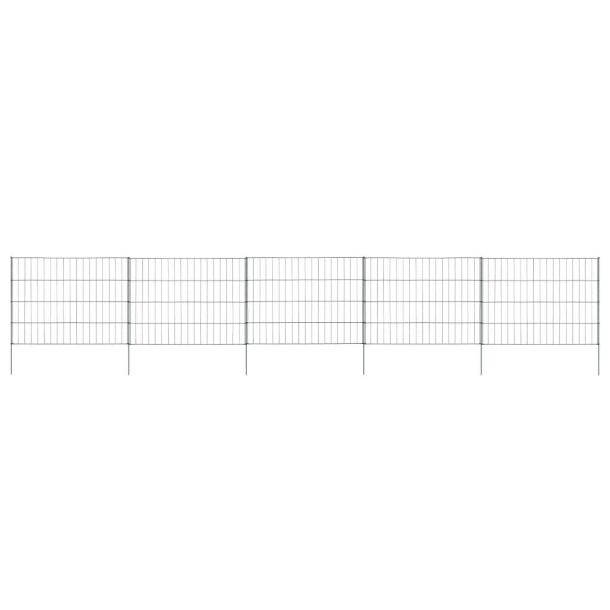 VIDAXL Ensemble de cloture de jardin 115x79 cm vert