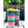 Voir la diapositive 3 : BEABA Lot de de 6 pots de conservation clip 1er âge 60ml et 120ml 