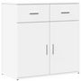 Voir la diapositive 2 : VIDAXL Buffet blanc 79x38x80 cm bois d'ingenierie