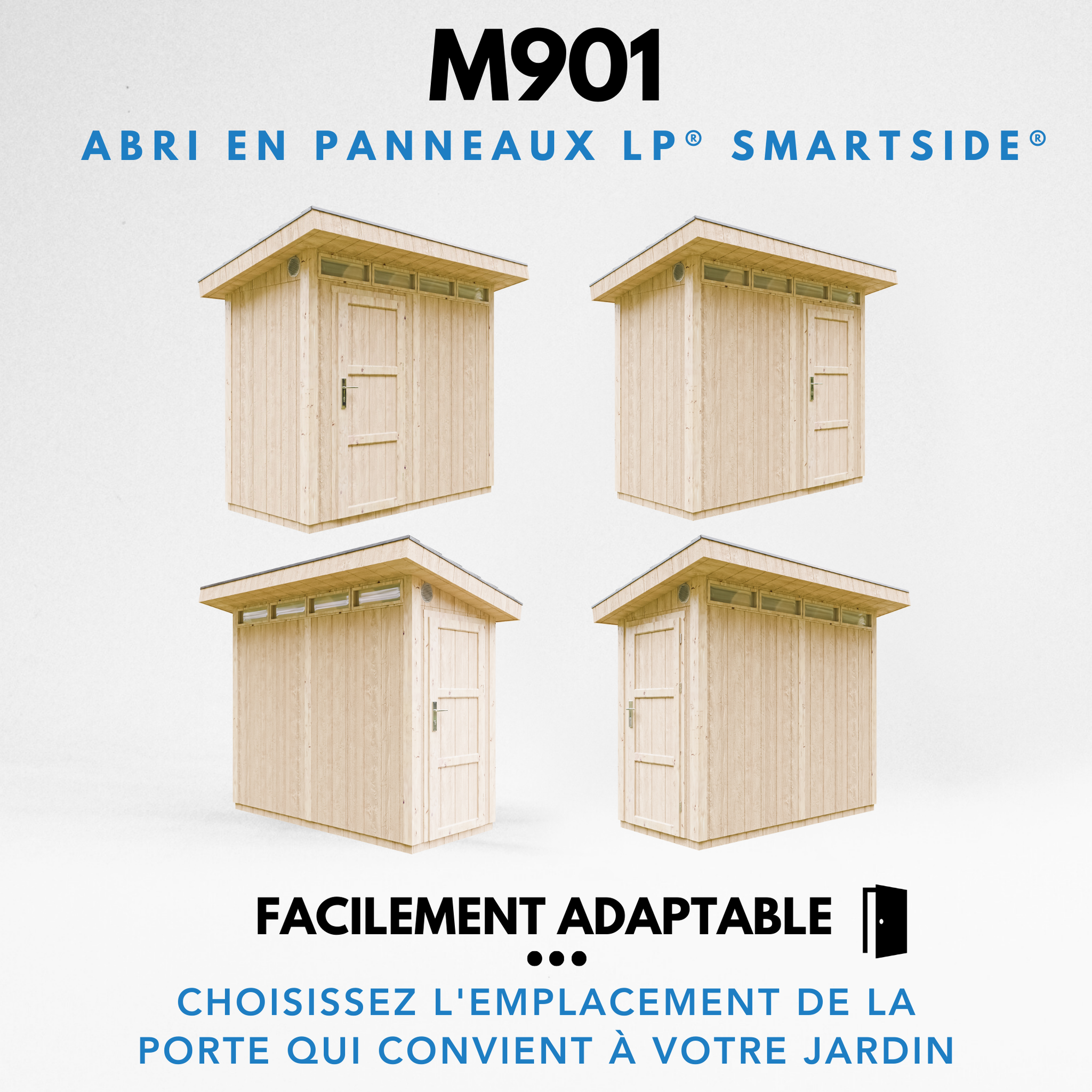 Voir la diapositive 5 : TIMBELA Abri de Jardin Qualité Premium 3m²/L161xL293xH239 cm avec sol, bardeaux bitumineux M901