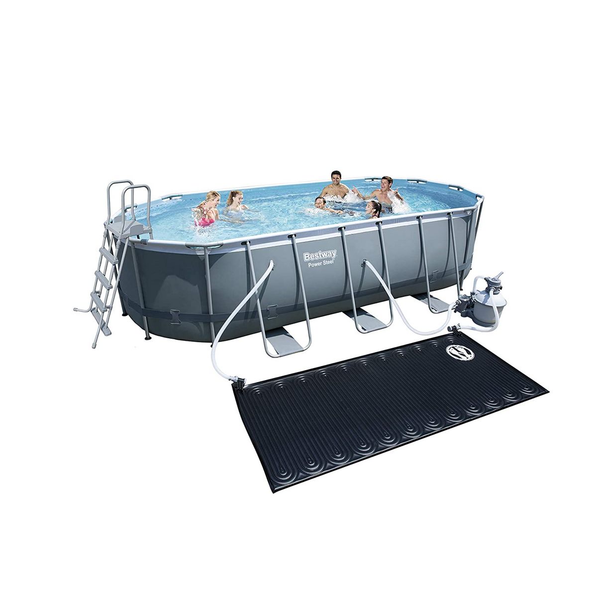 BESTWAY Piscine hors sol ovale Power Steel&trade; ovale 549 x 274 x 122 cm
