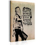 Voir la diapositive 1 : Paris Prix Tableau Imprimé  Graffiti Slogan - Banksy