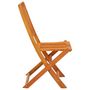 Voir la diapositive 4 : VIDAXL Chaises de jardin pliables lot de 4 Bois d'eucalyptus massif