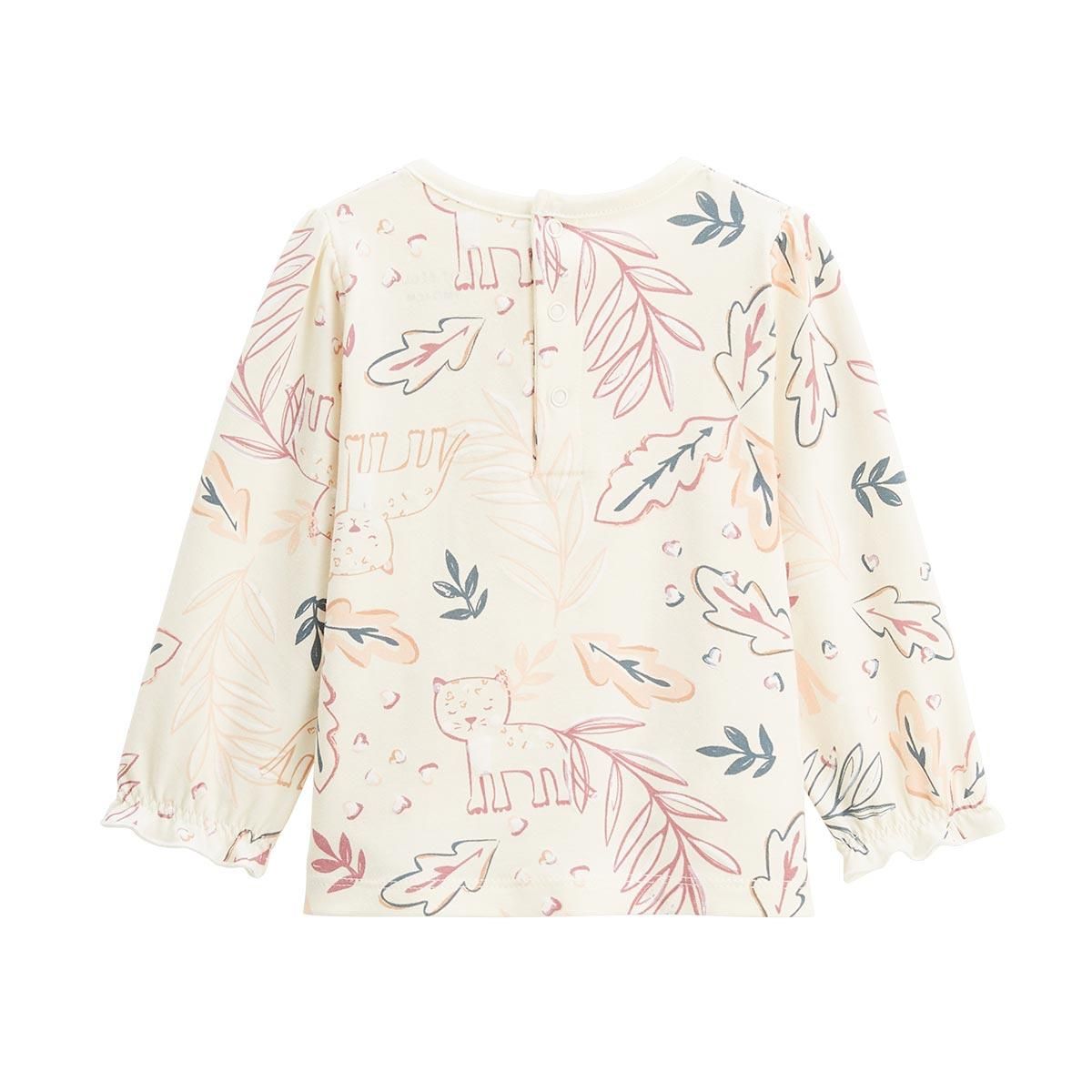 Petit Béguin Ensemble salopette bébé en molleton et t-shirt Matcha