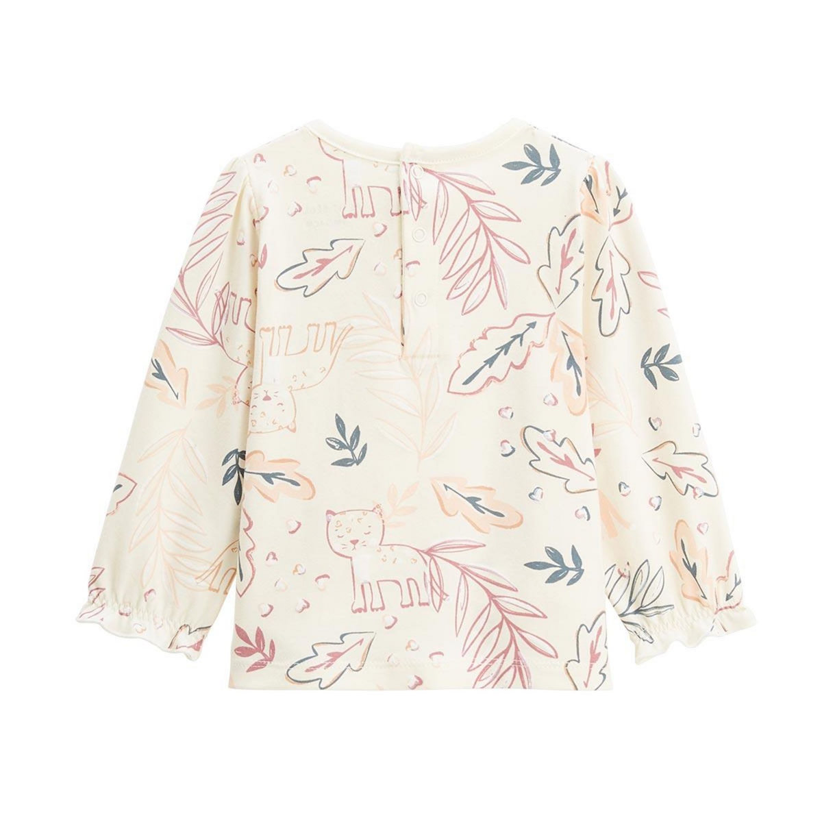 Petit Béguin Ensemble salopette bébé en molleton et t-shirt Matcha