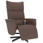 Voir la diapositive 2 : VIDAXL Fauteuil inclinable de massage repose-pieds marron similicuir