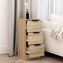 Voir la diapositive 3 : VIDAXL Buffet Chêne sonoma 30x30x70 cm Bois d ingénierie