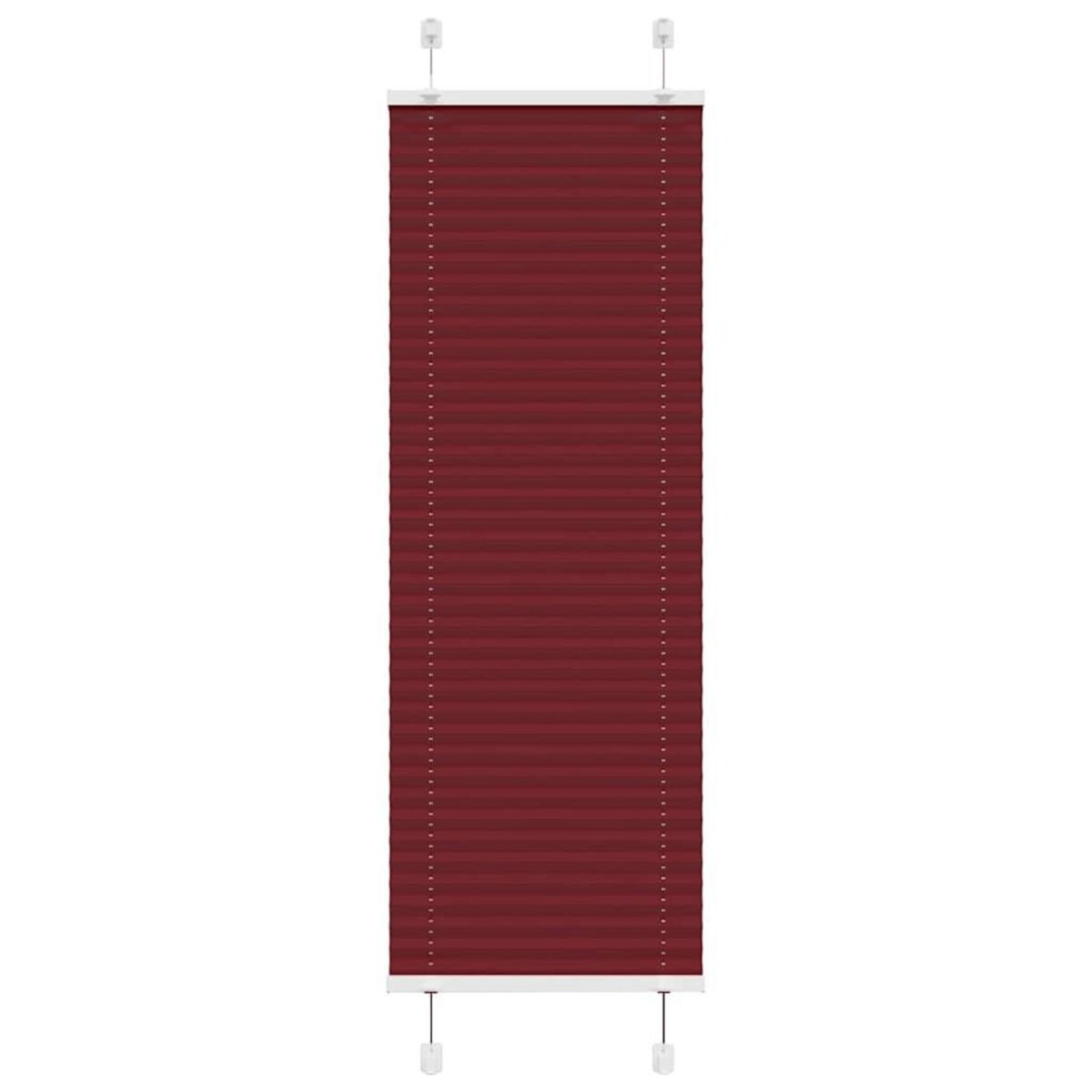VIDAXL Store plisse rouge bordeaux 40x150 cm largeur du tissu 39,4 cm