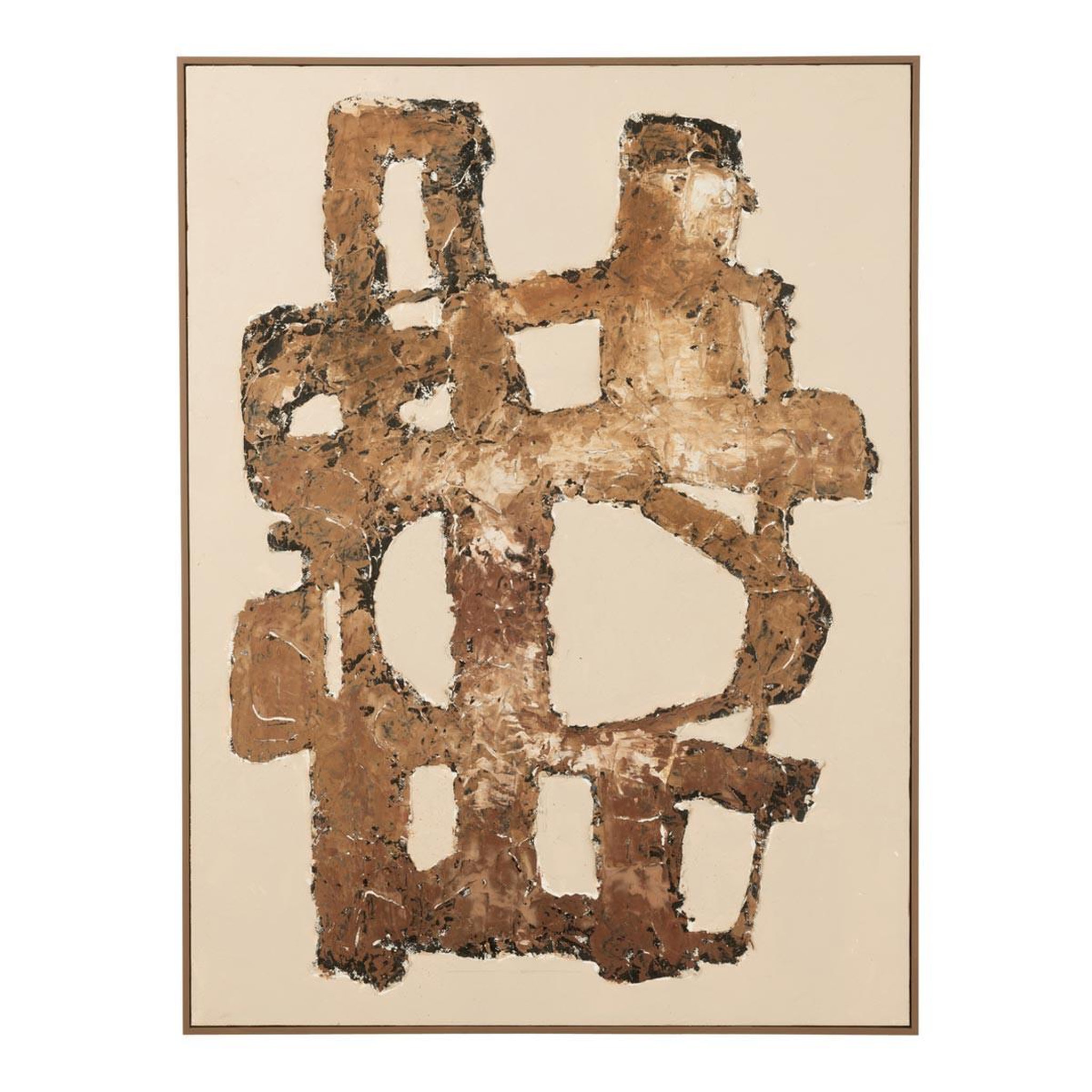J-LINE Tableau déco  vot  93x123cm marron