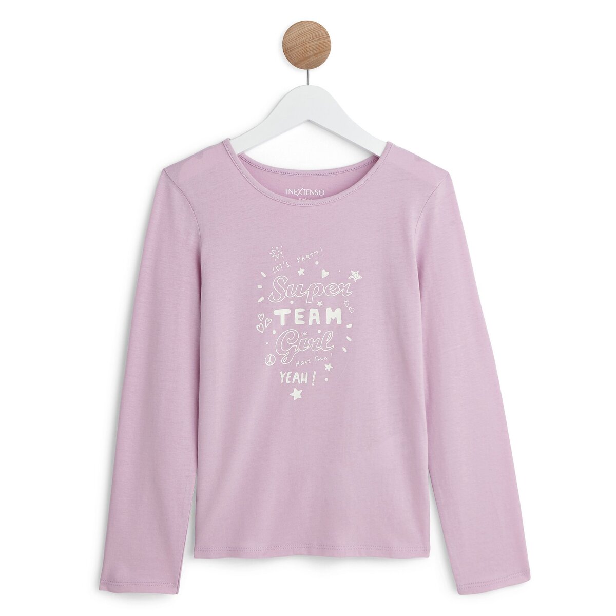 IN EXTENSO T-shirt manches longues super team girl fille