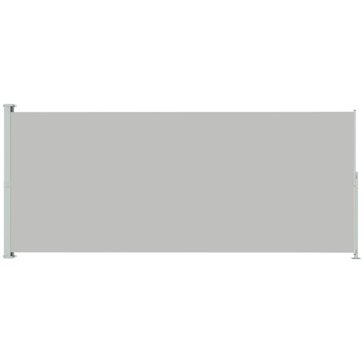 VIDAXL Auvent lateral retractable de patio 220x500 cm Gris
