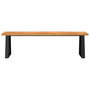 Voir la diapositive 4 : VIDAXL Banc avec bord vivant 160 cm bois d'acacia massif
