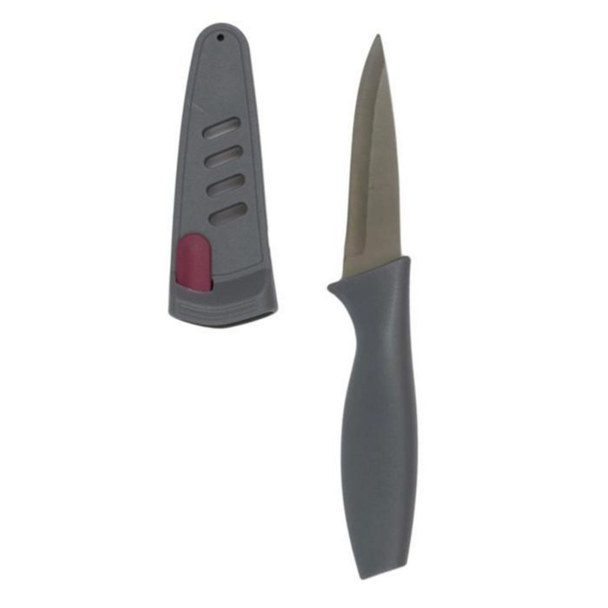 Paris Prix Couteau d'Office Inox  Aiguiseur  20cm Gris