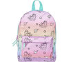Voir la diapositive 1 : Milky Kiss Sac maternelle bleu et rose avec pochette avant motifs licornes
