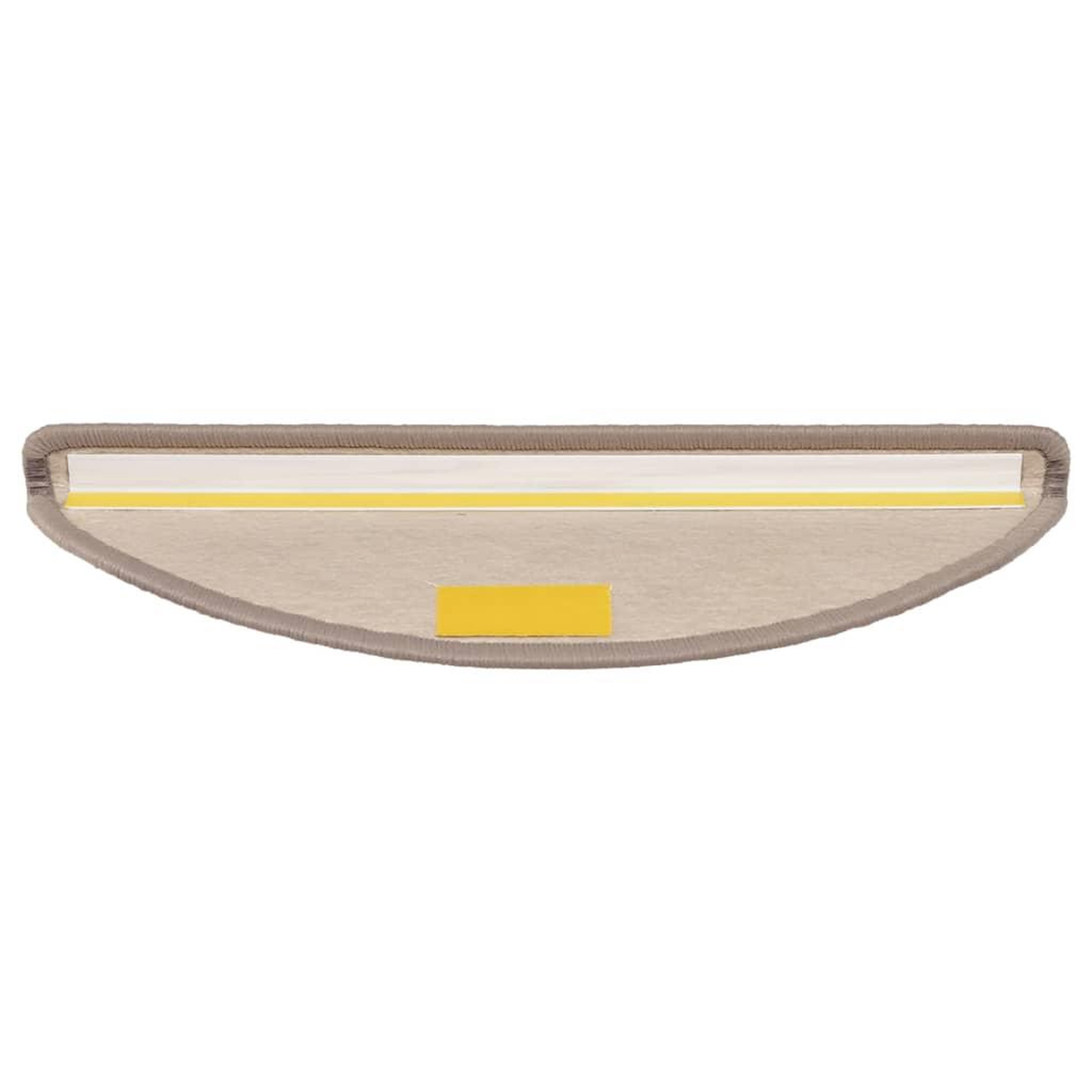 Voir la diapositive 5 : VIDAXL Tapis d'escalier autocollants 15 pcs 56x17x3 cm Beige fonce