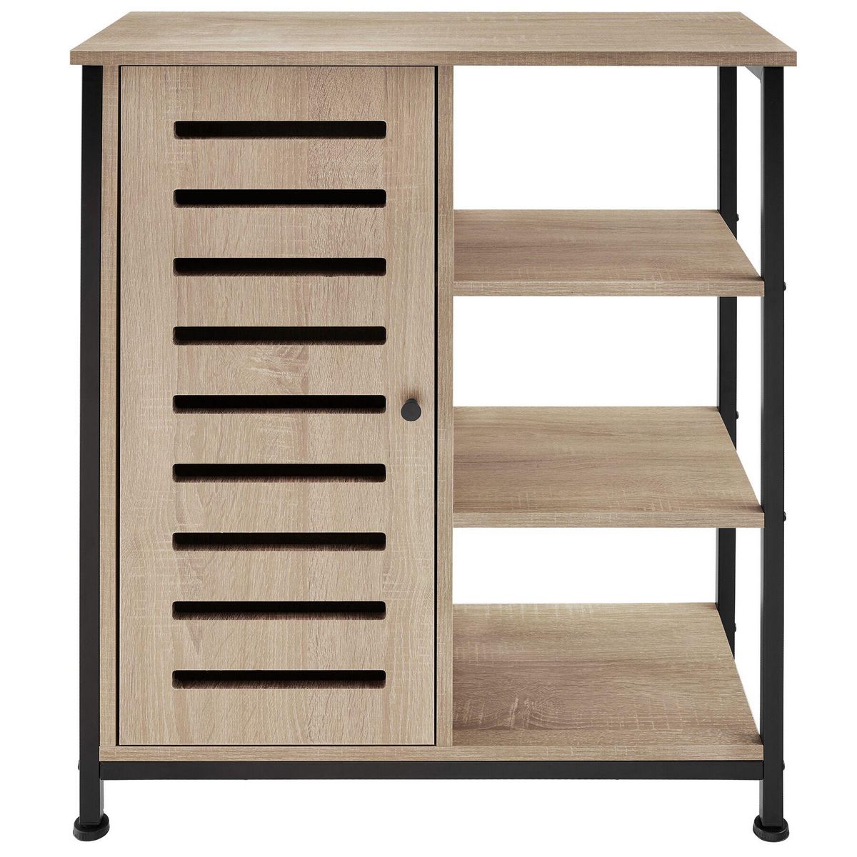 tectake Buffet style industriel Bois clair industriel, Chêne Sonoma