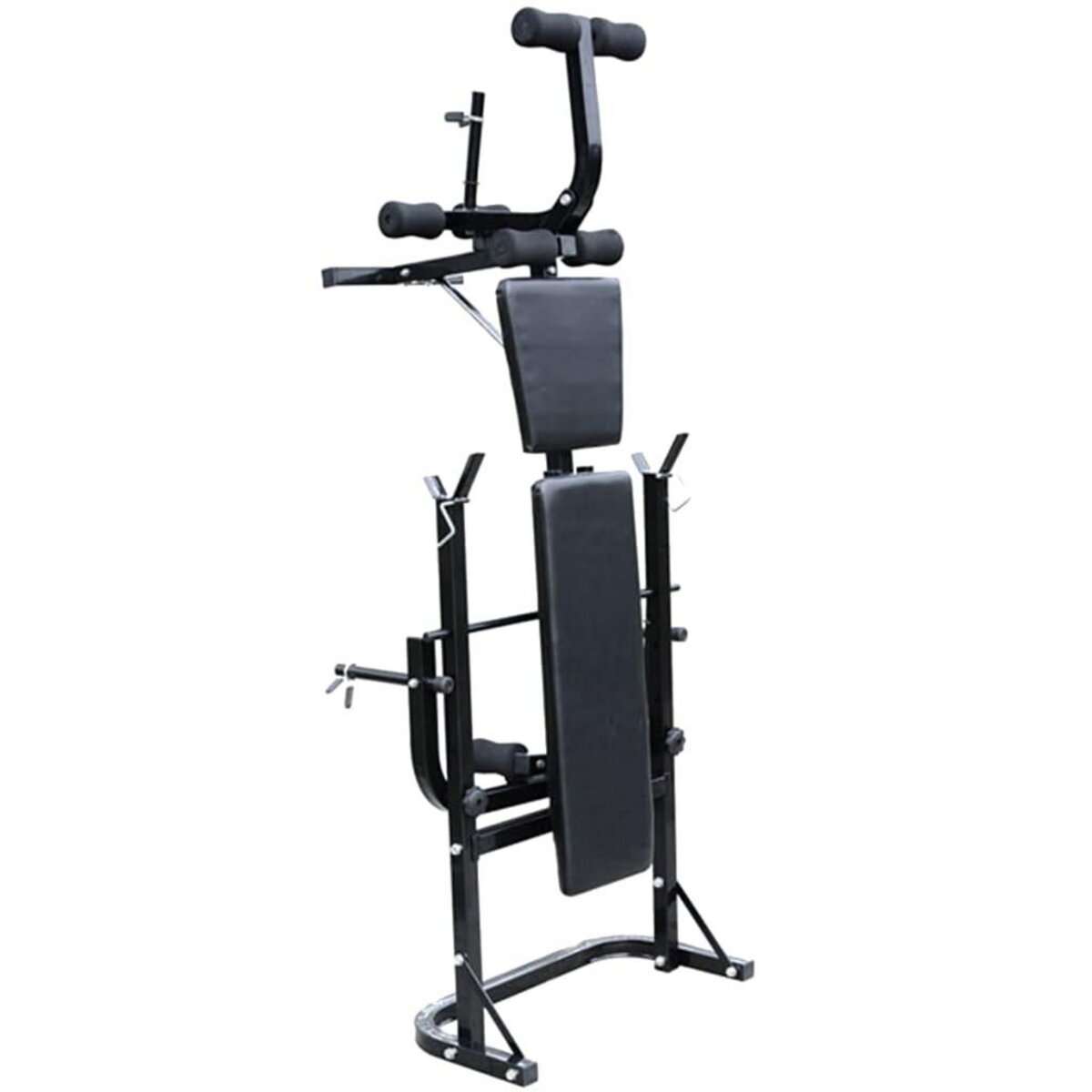 VIDAXL Banc de musculation noir