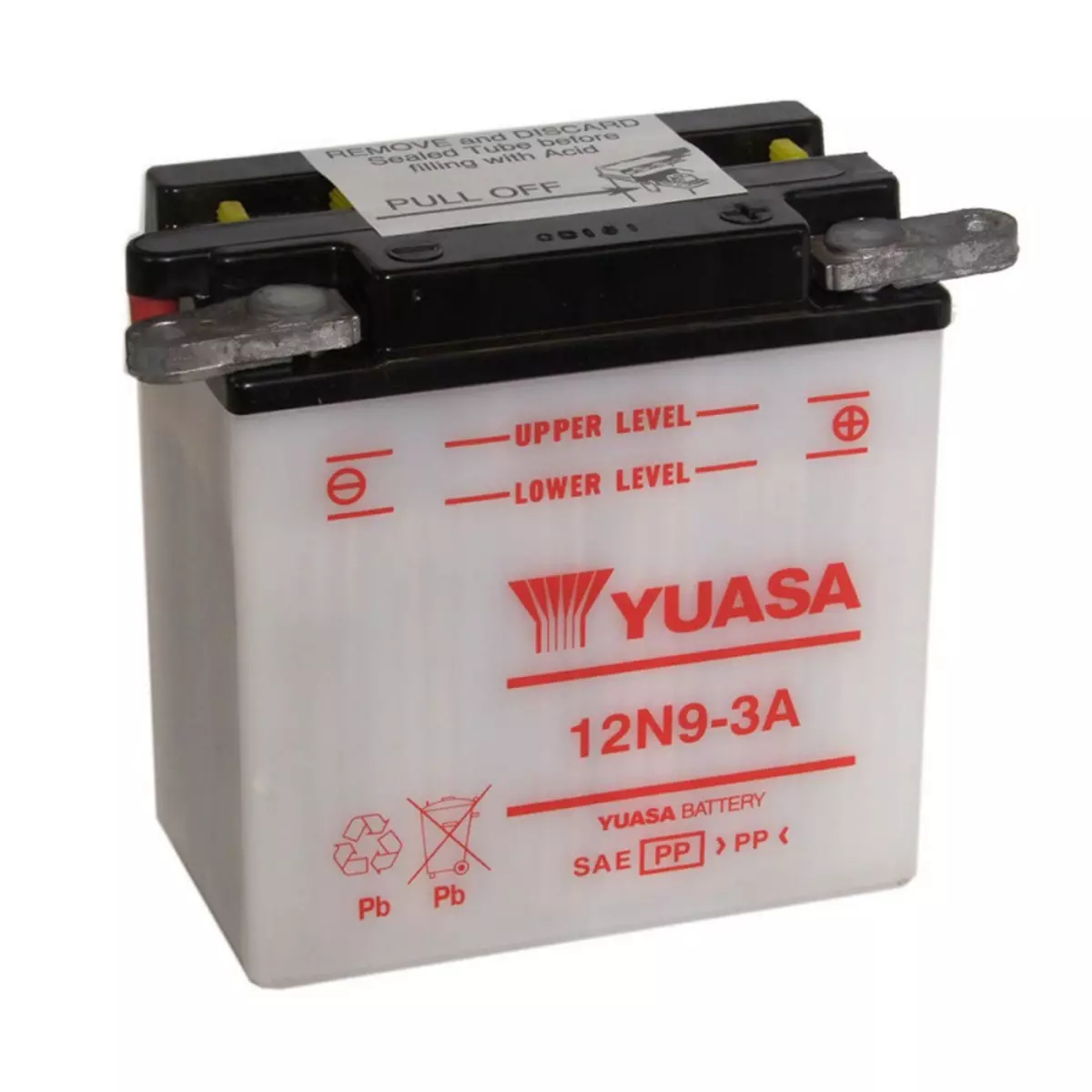 YUASA Batterie moto YUASA 12N9-3A 12V 9.5AH 80A