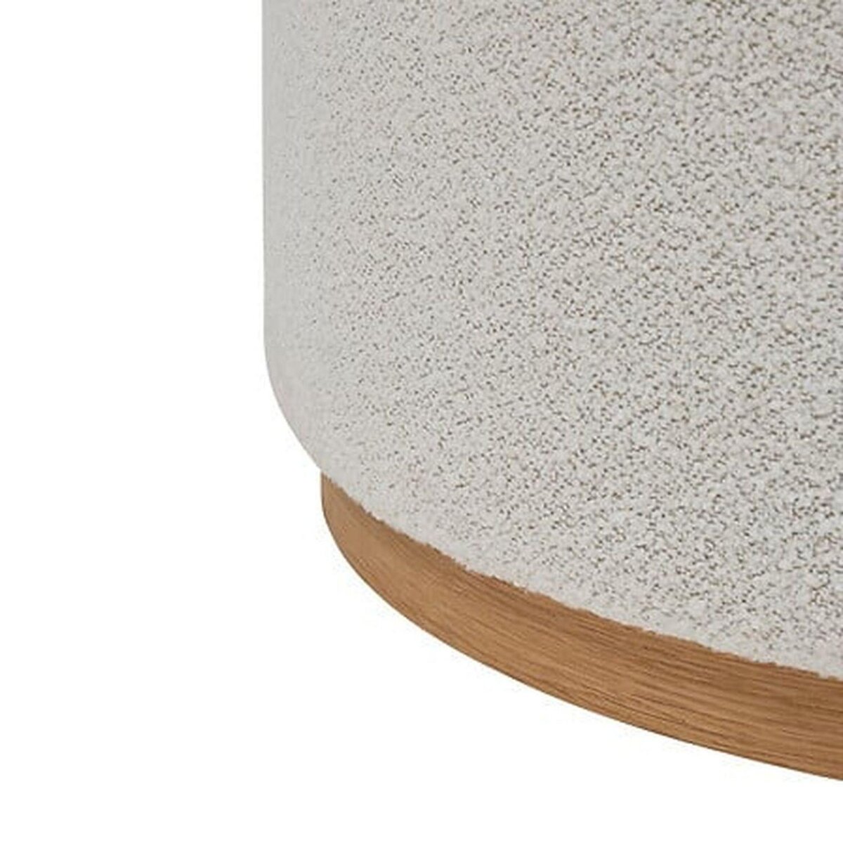 ATMOSPHERA Pouf XL en bouclette NESKY - Blanc
