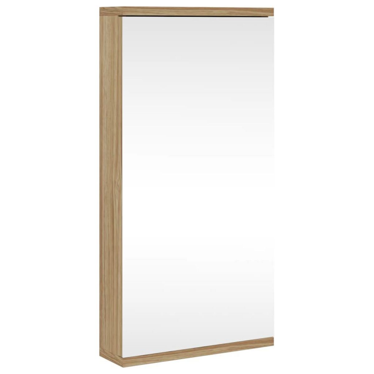 VIDAXL Armoire de bain a miroir d'angle chene 30x24x60 cm