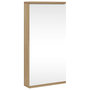 Voir la diapositive 2 : VIDAXL Armoire de bain a miroir d'angle chene 30x24x60 cm