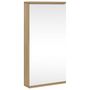 Voir la diapositive 2 : VIDAXL Armoire de bain a miroir d'angle chene 30x24x60 cm