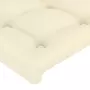 VIDAXL Tete de lit avec oreilles Creme 103x23x78/88 cm Similicuir