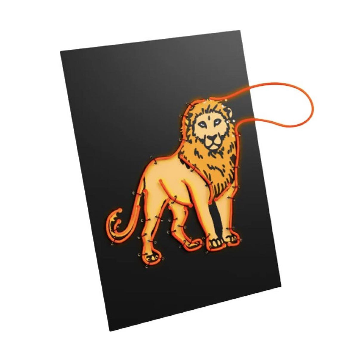 KIDYWOLF Kidyneon - Kit decoration murale lumineuse animaux -